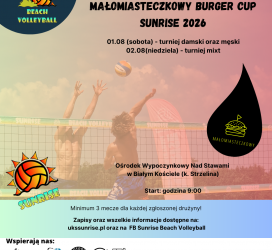 Małomiasteczkowy Burger Cup Sunrise 2026 Mikst